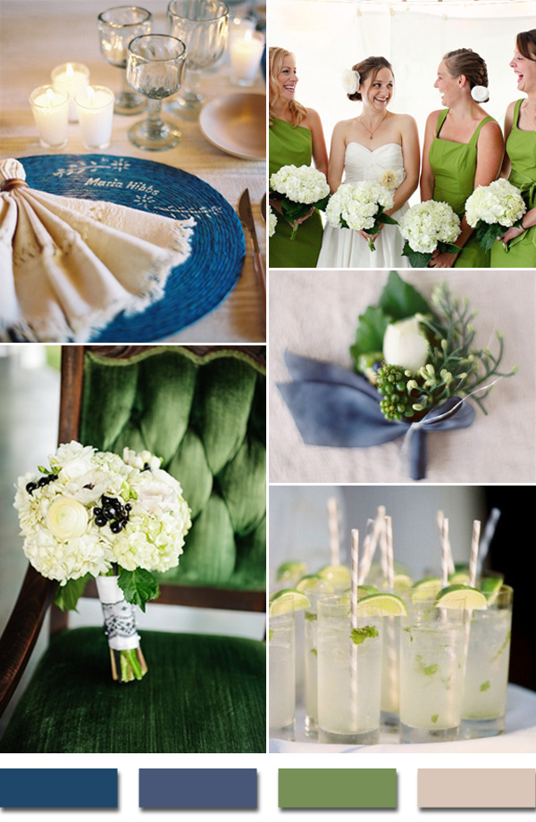 2015-trends-royal-blue-and-kelly-green-wedding-color-palettes